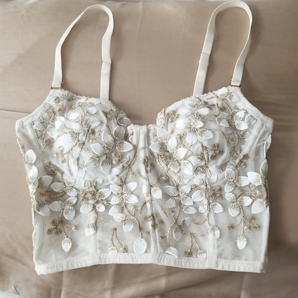 Embroidered Bustier